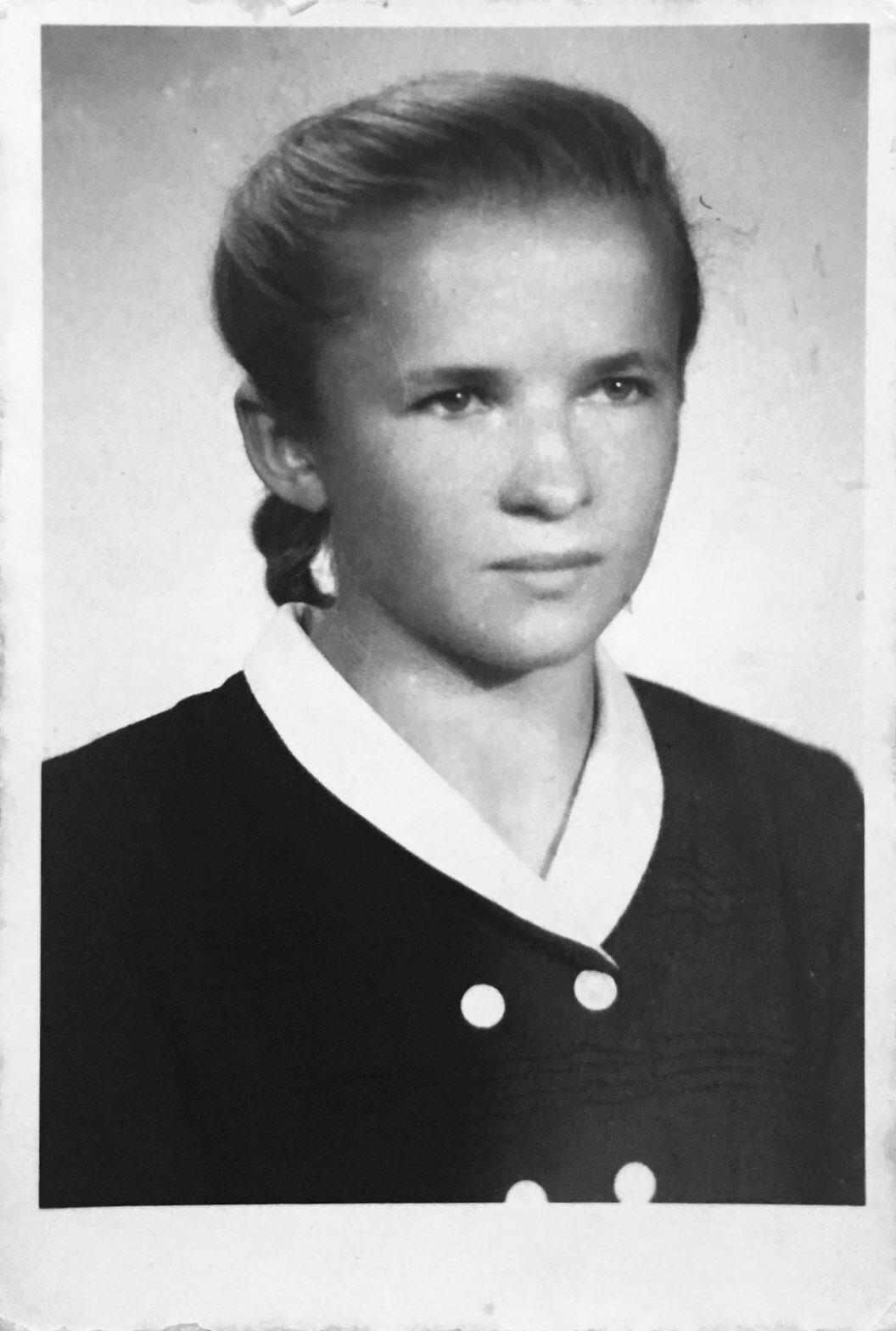 Eva Galbavá vo veku necelých 17 rokov.