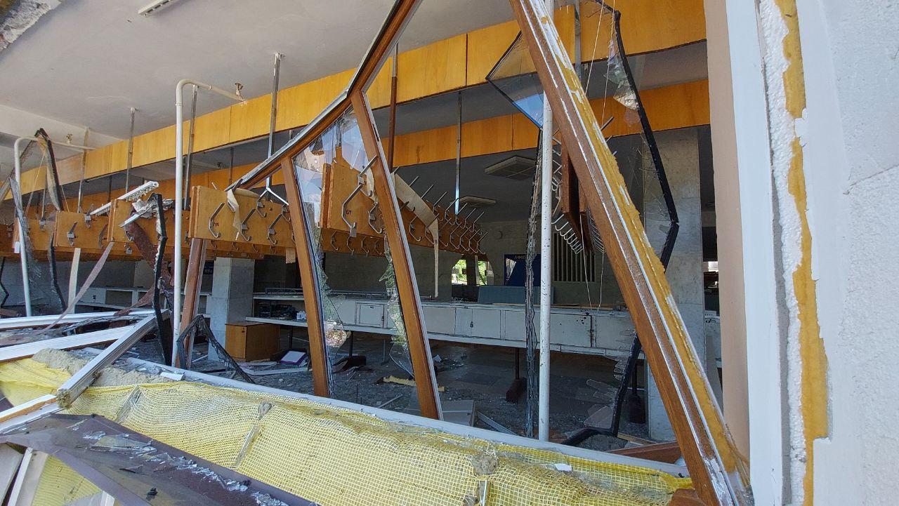 Lozova v oblasti Charkova. Na fotografii je bývalý Dom kultúry