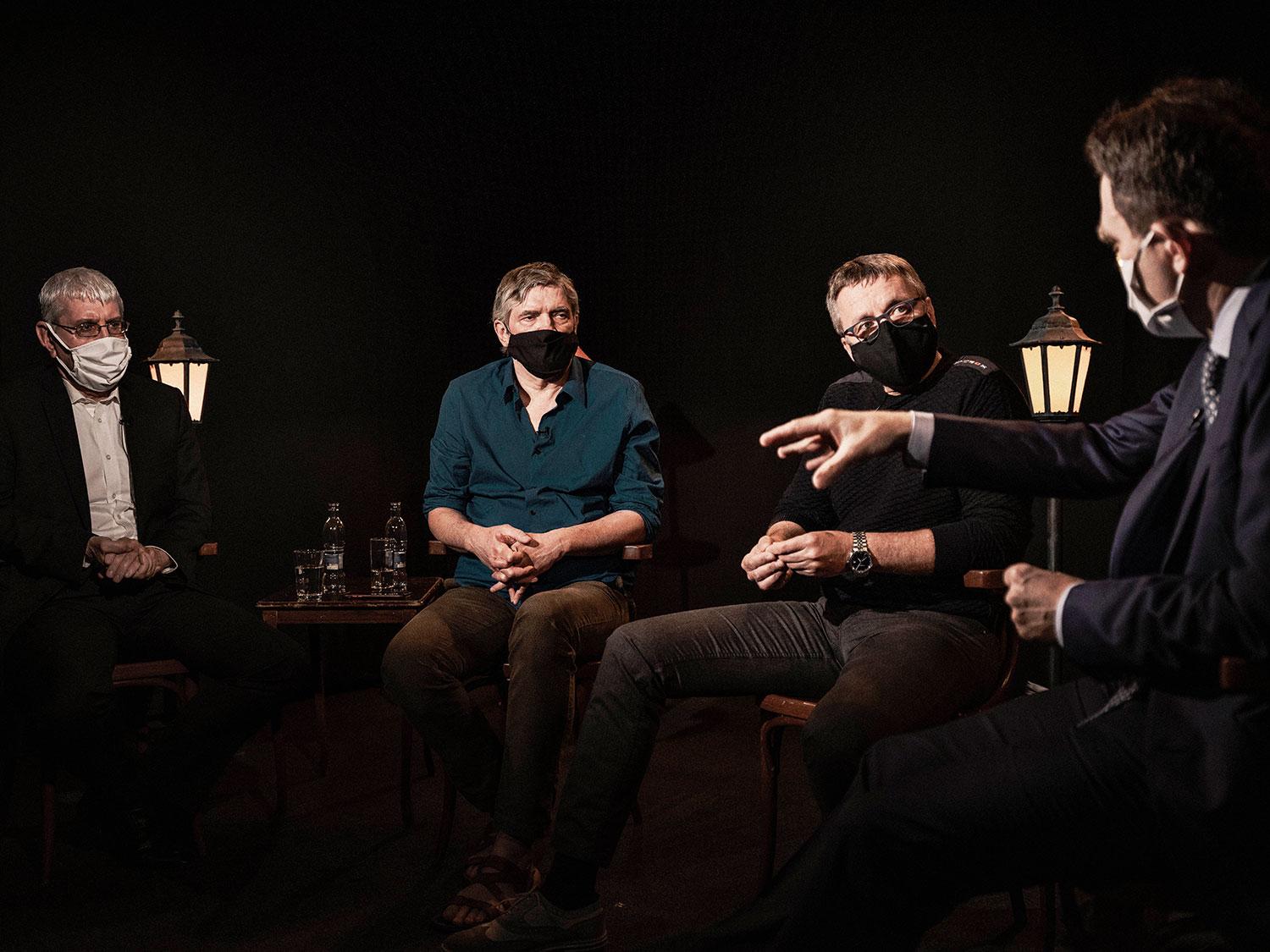 Zľava: Ján Oravec, Štefan Hríb, Ivan Mikloš, Ľudovít Ódor