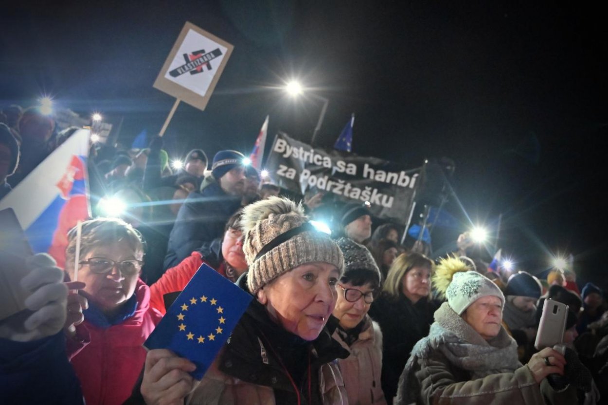 Protest Slovensko je Európa v Banskej Bystrici