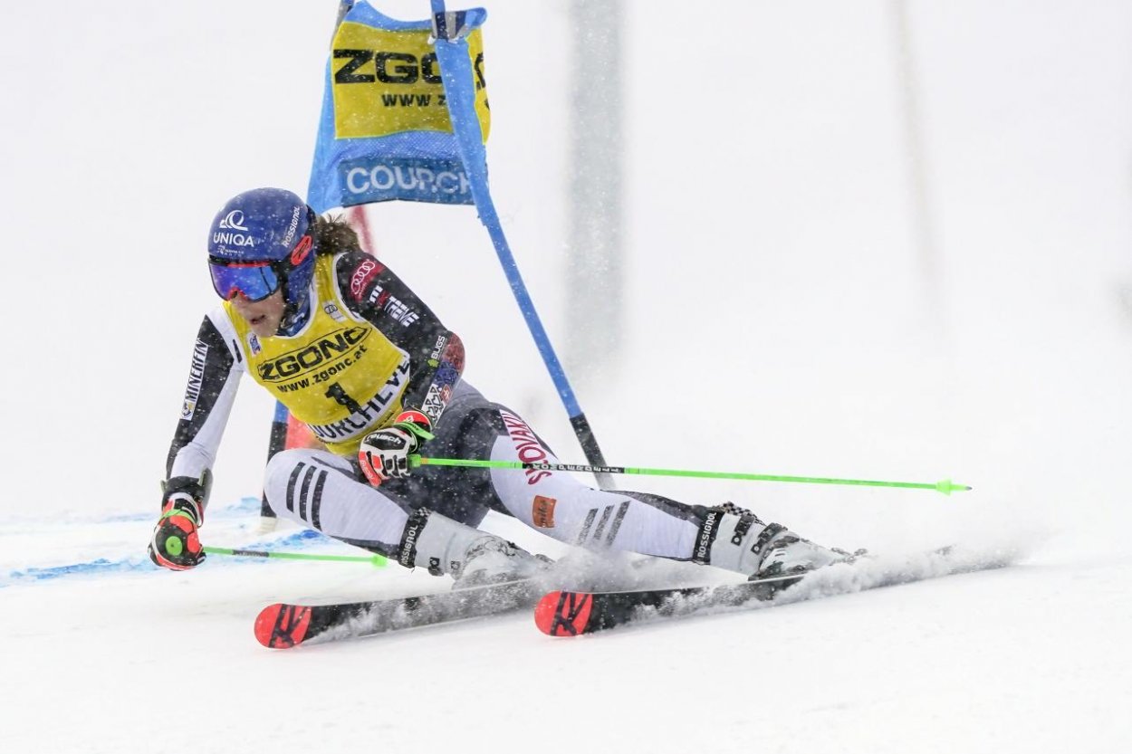 Petra Vlhová skončila tretia v obrovskom slalome v Courcheveli
