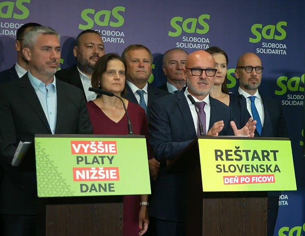 SaS predstavila volebný program Reštart Slovenska – Deň po Ficovi, obsahuje 400 opatrení