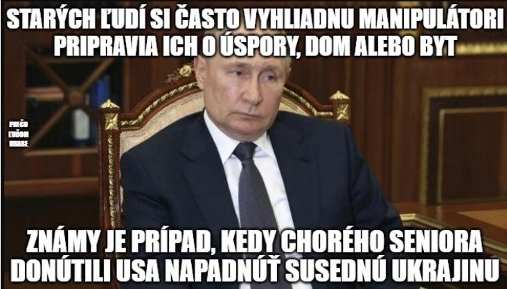 .meme-nto týždňa: Varovanie pre seniorov – pozrite, ako dopadol Putin