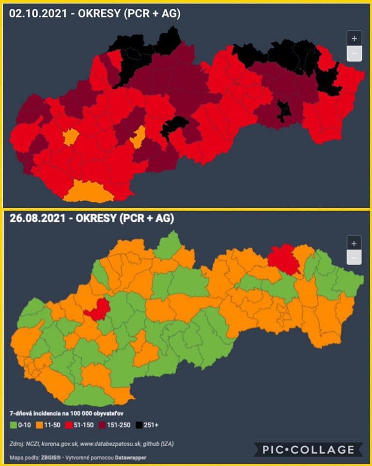 Dáta bez pátosu: Delta vývoj okresov – posledných 5 týždňov