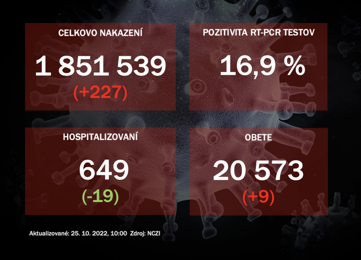 Koronavírus ONLINE: PCR testy v pondelok odhalili 227 pozitívnych
