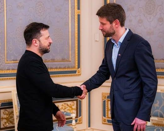Michal Šimečka sa stretol s ukrajinským prezidentom Zelenským
