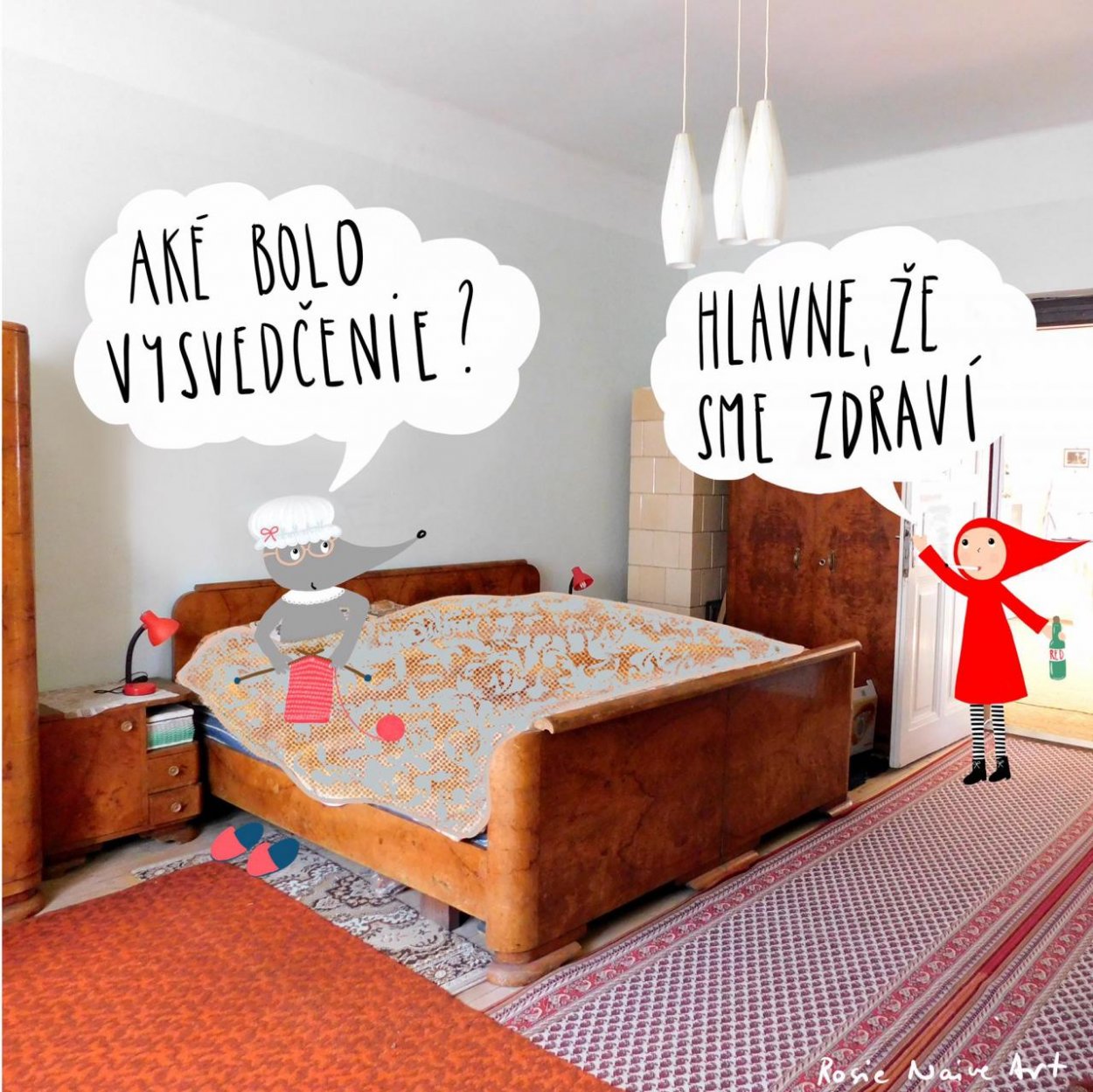 Rosie Naive Art: Polročné vysvedčenie