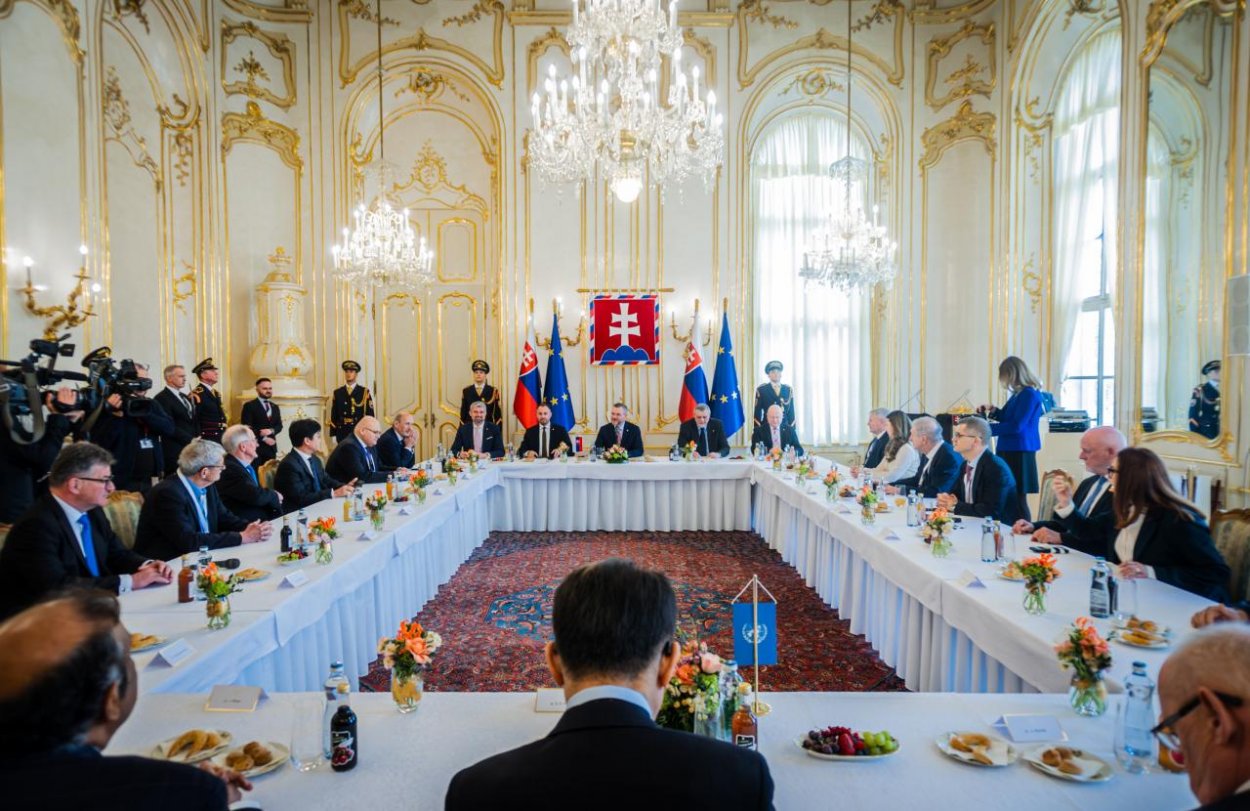 Pellegrini sa v utorok stretol s predsedami Valného zhromaždenia OSN