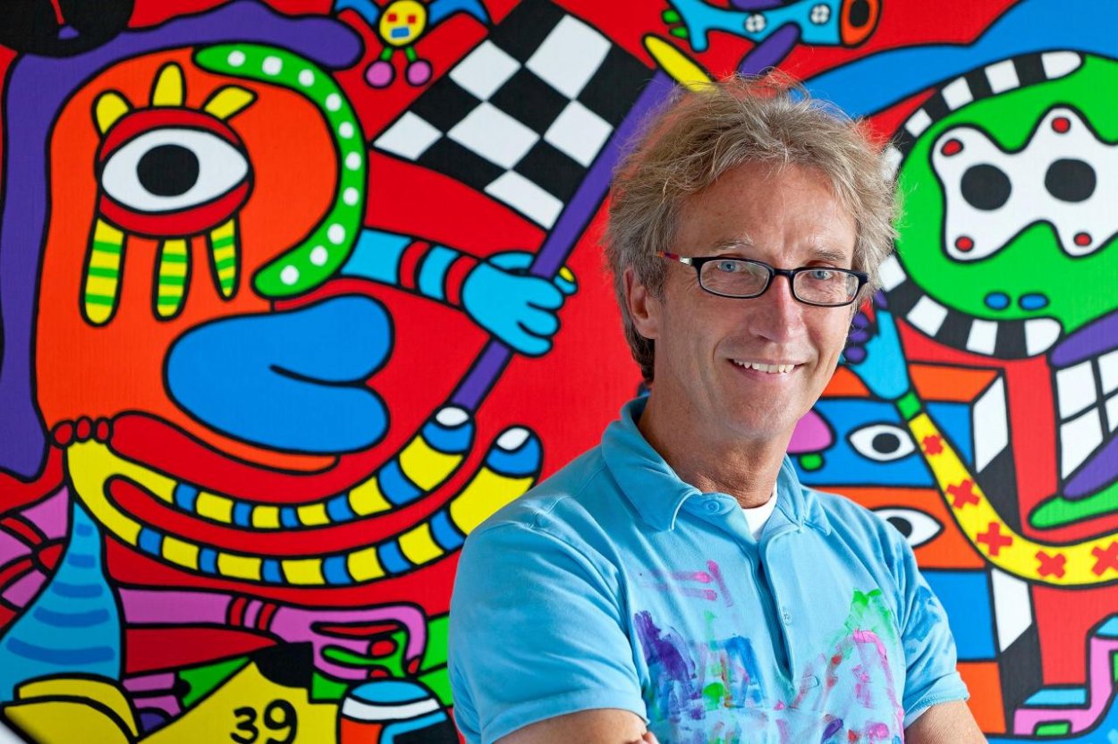 Veselý Holanďan Ton „Colorful“ Pret vystavuje v Danubiane