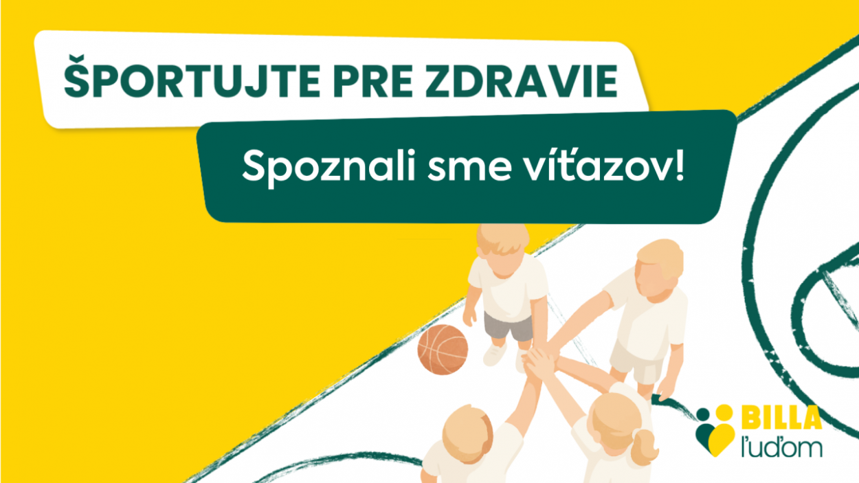 BILLA podporila športové komunity, poznáme víťazov grantu Športujte pre zdravie