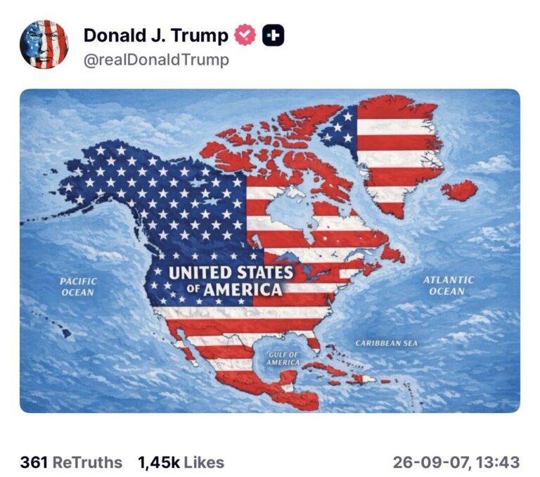 Island  si predvolal amerického veľvyslanca pre Trumpovu mapu, ktorá ostrov zobrazuje ako súčasť USA