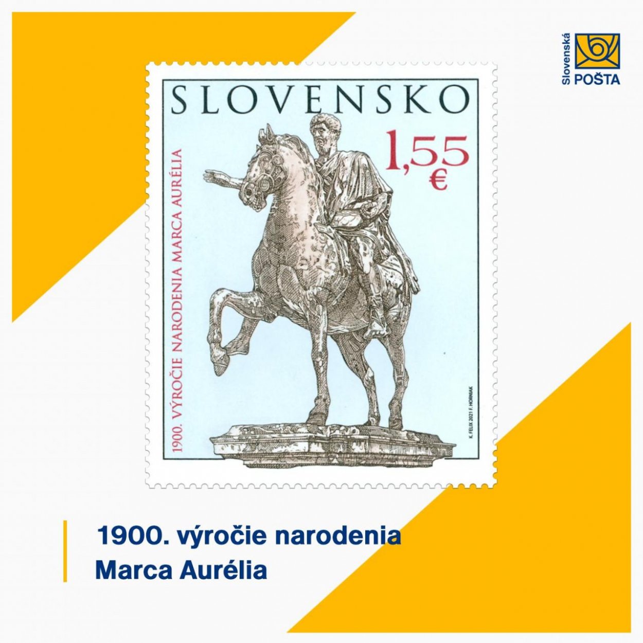 Rímskeho cisára, ktorý bojoval na Slovensku s barbarmi, si uctí Slovenská pošta známkou