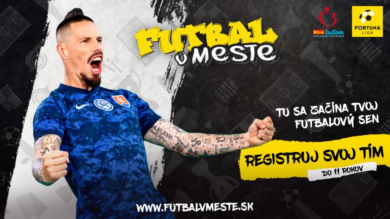 Štartuje tretí ročník Futbalu v meste. Ambasádorom je Marek Hamšík