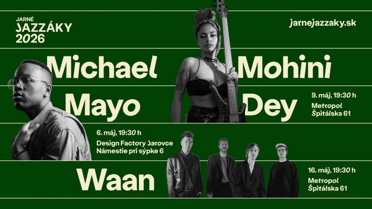 Jarné jazzáky prinesú tri mimoriadne koncerty:  Michael Mayo, Mohini Dey a Waan