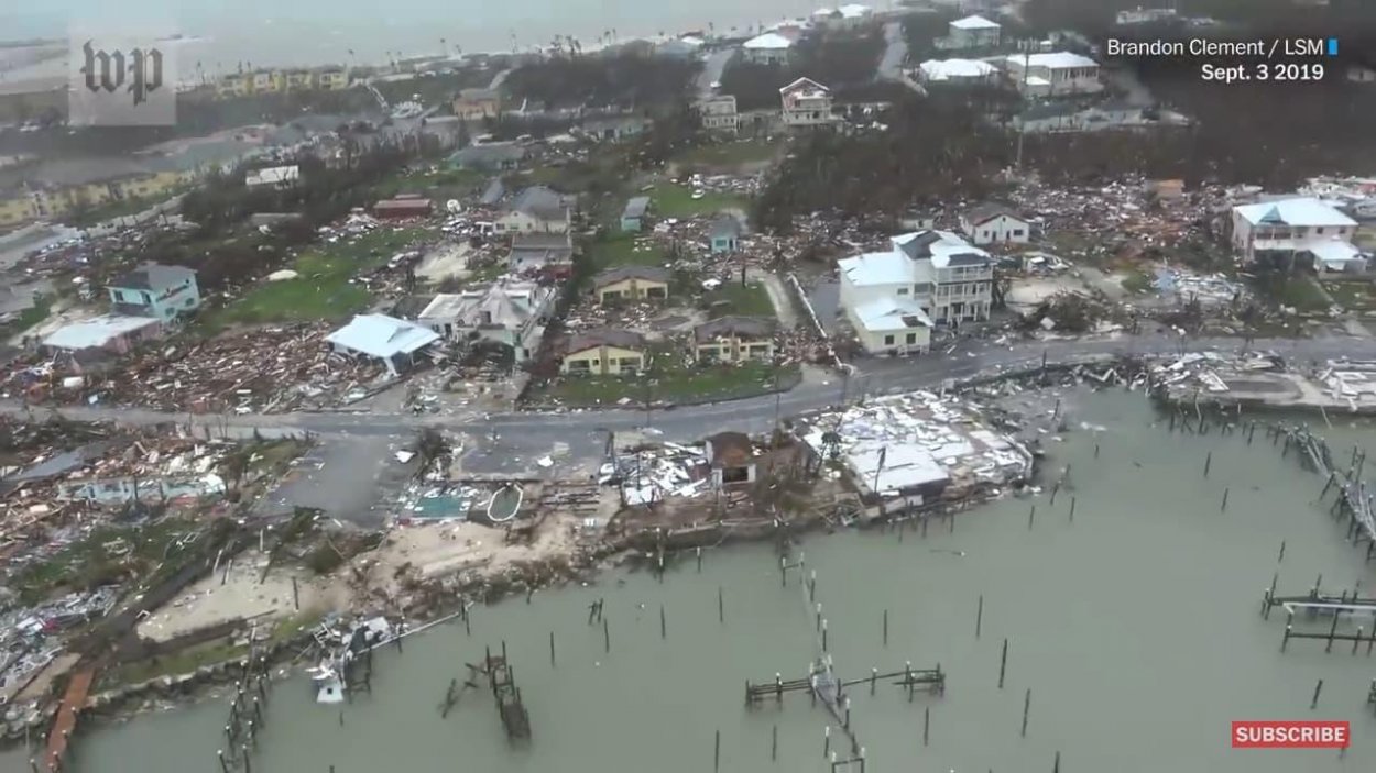 Hurikán Dorian totálne zdevastoval Bahamy (video)