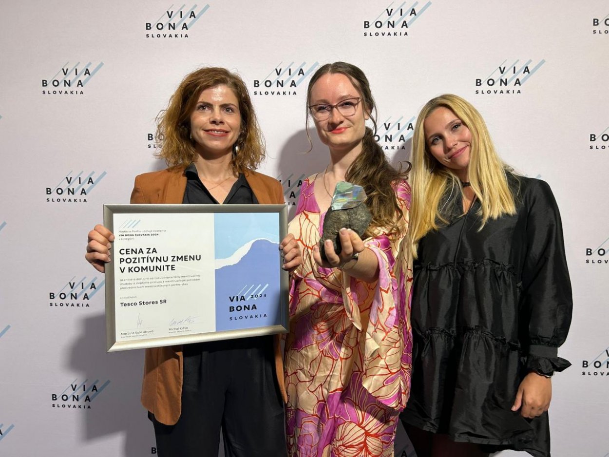 Tesco získalo ocenenie Via Bona za zodpovednosť. Otvára tému, ktorá je tabu 