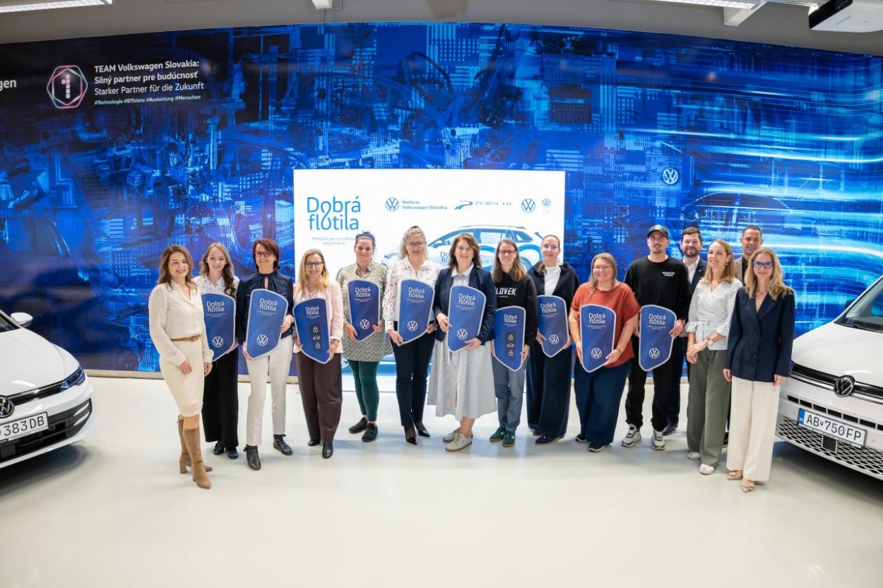 Nadácia Volkswagen Slovakia odštartovala druhý ročník Dobrej flotily: vozidlá pomôžu desiatim neziskovým organizáciám