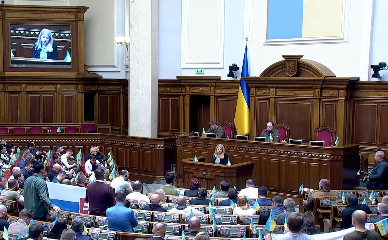 Prezidentka Čaputová sa stretla so Zelenským a mala príhovor v ukrajinskom parlamente