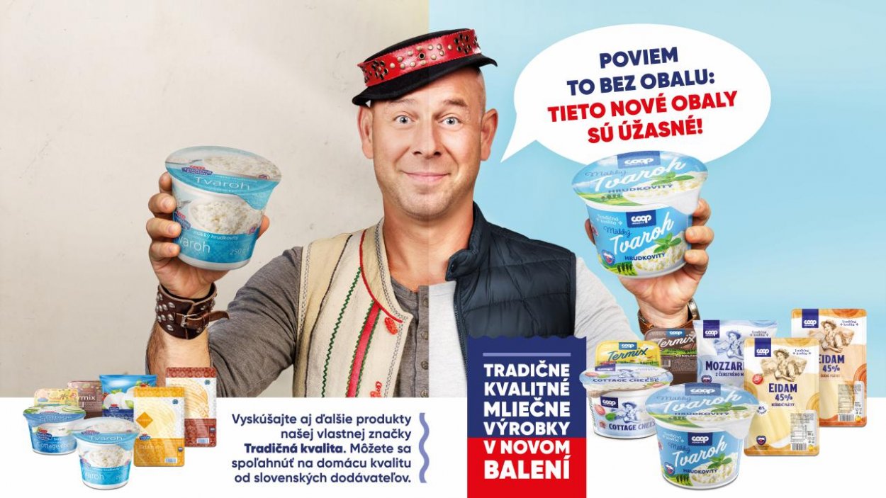 Vlastná značka COOP Jednota prezliekla svoje obaly – výrobky s označením Tradičná kvalita nájdete v novom dizajne