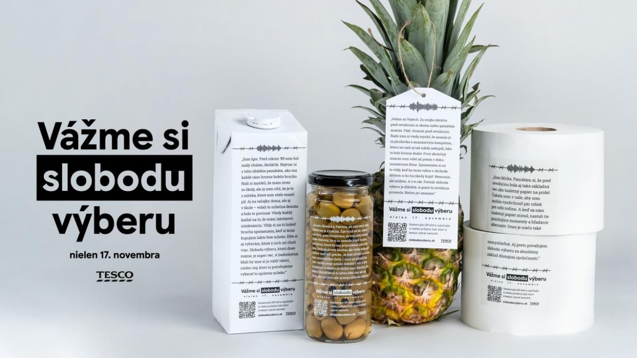 Tesco pri príležitosti 17. novembra predstavuje príbehy ľudí, ktorí si kedysi nemohli slobodne vyberať