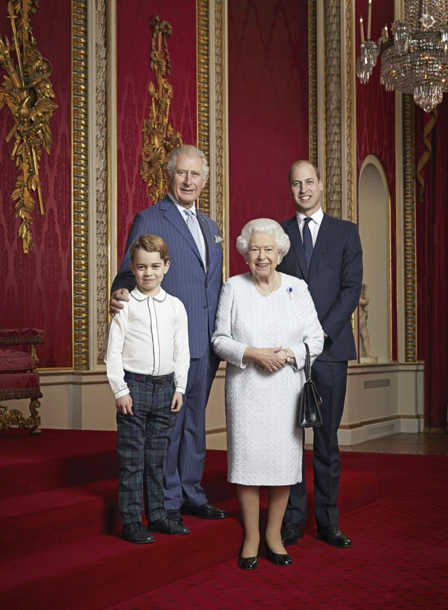 Kráľovná Alžbeta a traja budúci králi