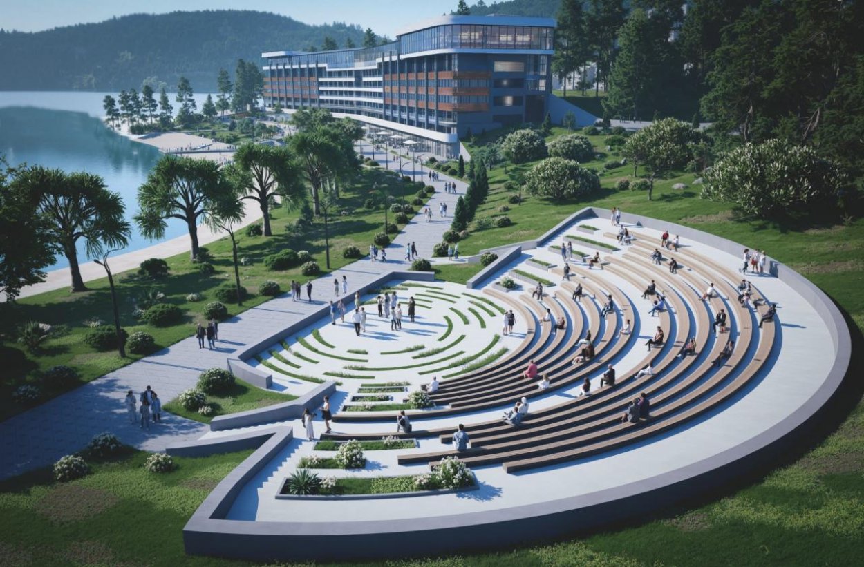 Nová štvrť pri Tbiliskom jazere láka investorov. Jej súčasťou bude aj Hotel Promenade