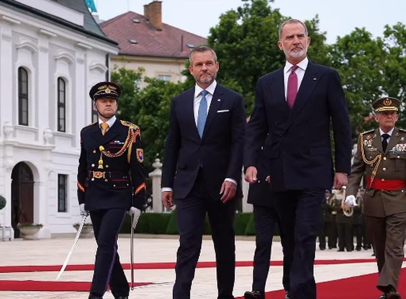 Pellegrini privítal v Bratislave španielskeho kráľa Filipa VI.