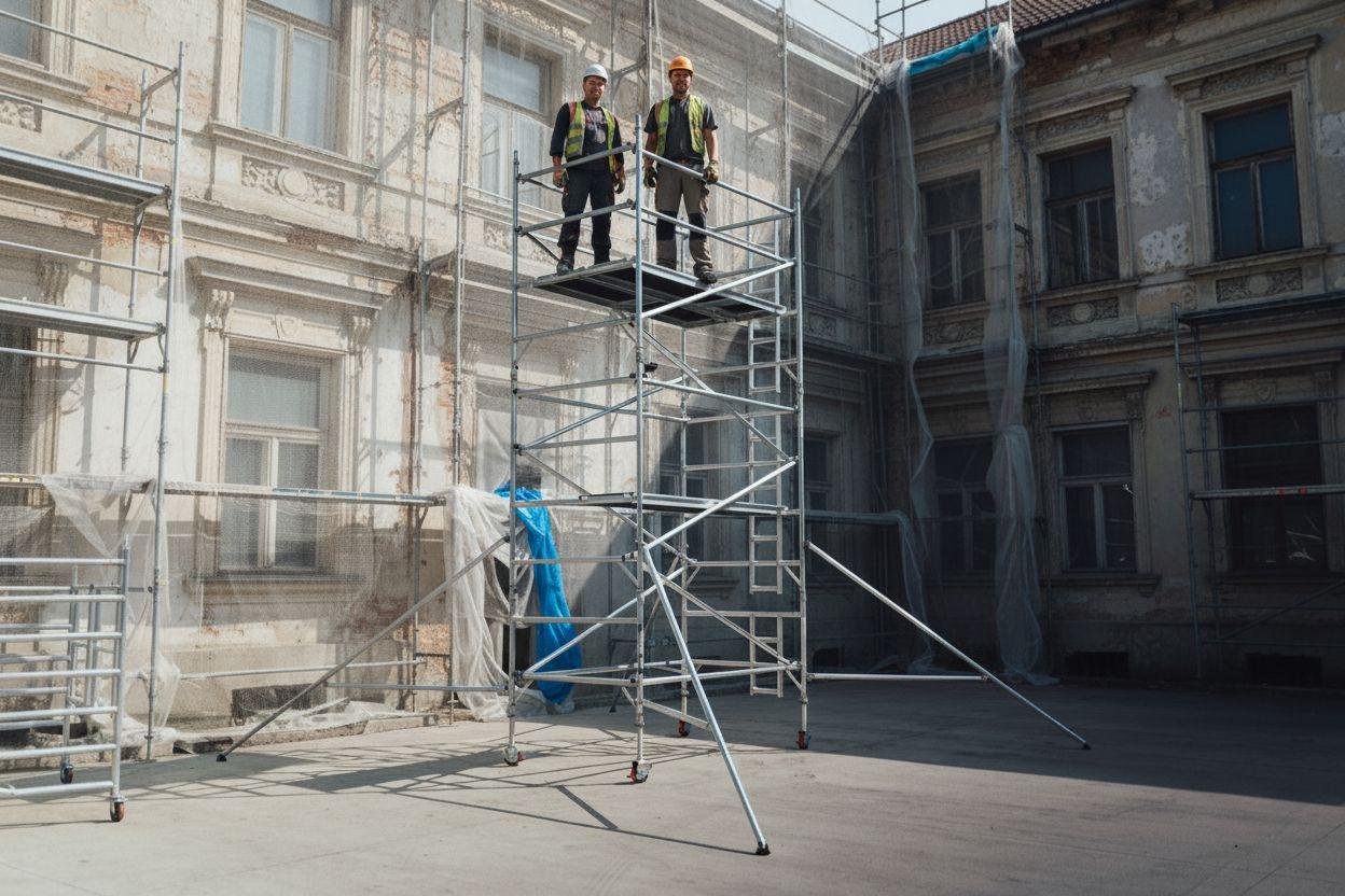Lešenie, na ktoré sa môžete spoľahnúť: HAGRO STAVBY vsádza na bezpečnosť a kvalitu