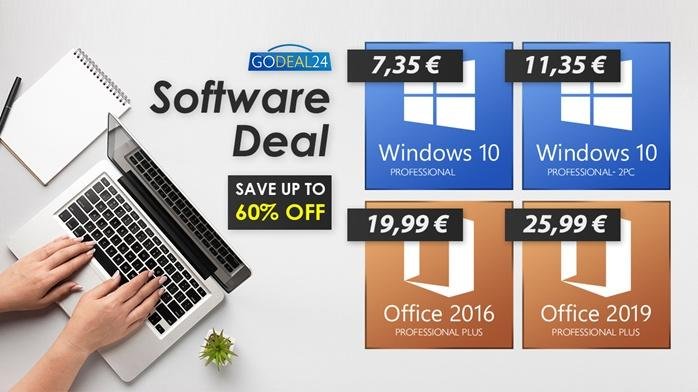 Godeal24 Späť do školy výpredaj – Najlacnejší Office za menej ako 20 €, Windows 10 za 7.35€