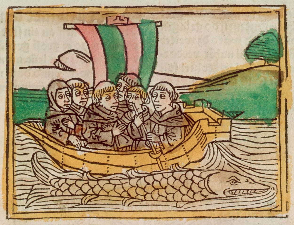 Cestujúci írski mnísi. Nič zbožného stredovekého človeka tak nedesilo, ako rýchla smrť bez spovede