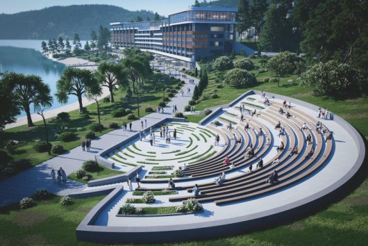 Nová štvrť pri Tbiliskom jazere láka investorov. Jej súčasťou bude aj Hotel Promenade