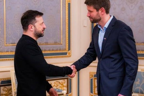 Michal Šimečka sa stretol s ukrajinským prezidentom Zelenským