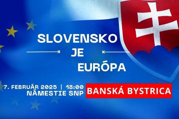 Protest v Banskej Bystrici už tento piatok 7. februára 2025 o 18. hodine