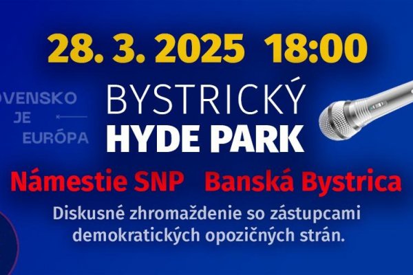 Občiansky protest v Banskej Bystrici dňa 28. 3. 2025