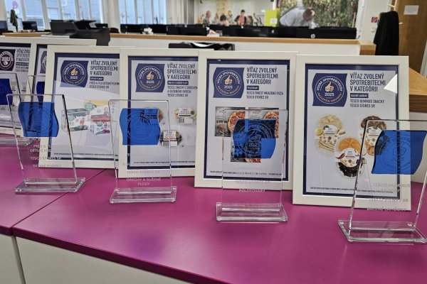 Novinky značky Tesco opäť bodovali, získali ocenenie Voľba spotrebiteľov