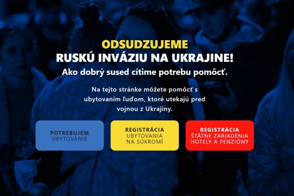 Ministerstvo dopravy spustilo web na rezerváciu ubytovania pre utečencov z Ukrajiny