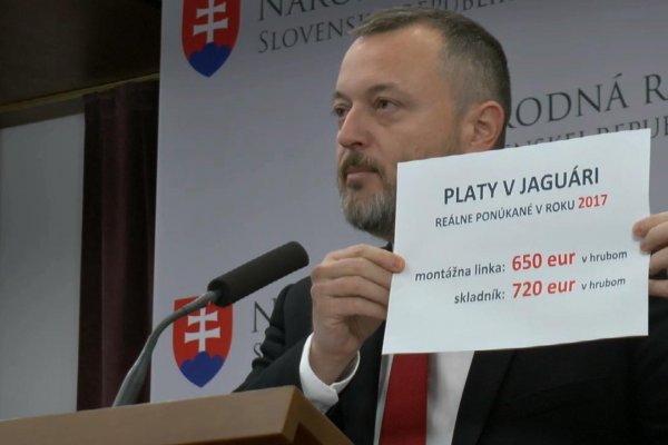 Milan Krajniak: Investícia do Jaguara je podvodom na občanoch Slovenska