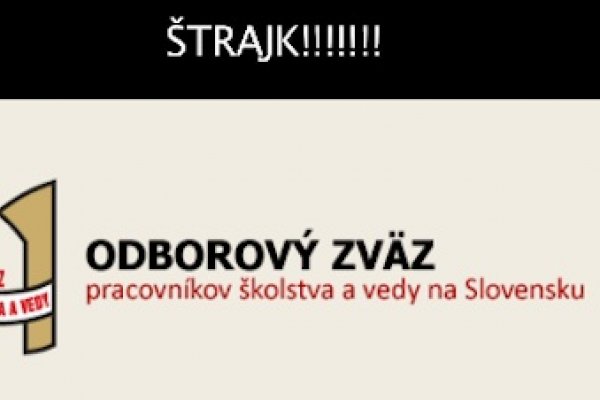 Učitelia idú do štrajku