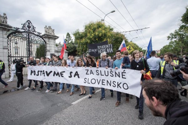 Zástupcovia iniciatívy Za slušné Slovensko organizujú v piatok demonštráciu, vyšetrovanie NAKA považujú za šikanu