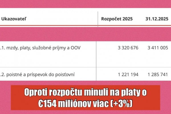 Dáta bez pátosu: Budú vám tvrdiť, že šetrili, ušetrili a šetria. Klamú
